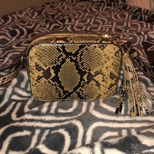 Snakeskin crossbody bag